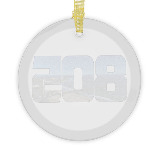 805 Blue Skies Glass Ornaments