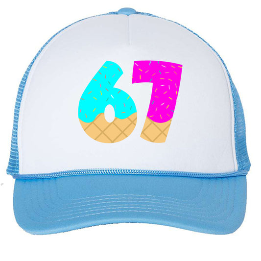 White/ Baby Blue - FRONT