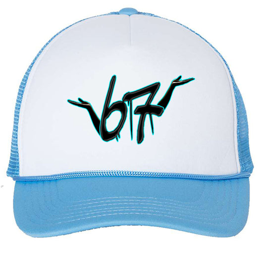 White/ Baby Blue - FRONT