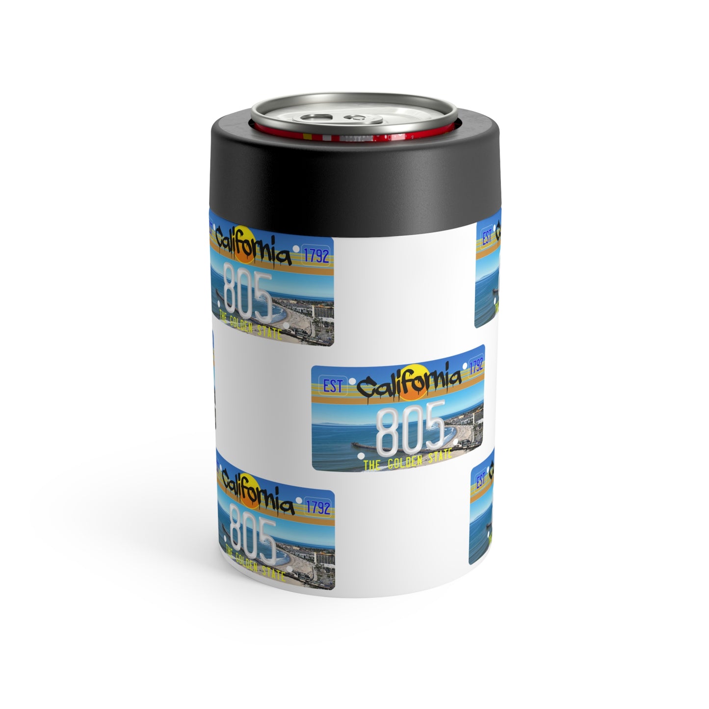 805 Blue Skies CA Plate Can Tumbler