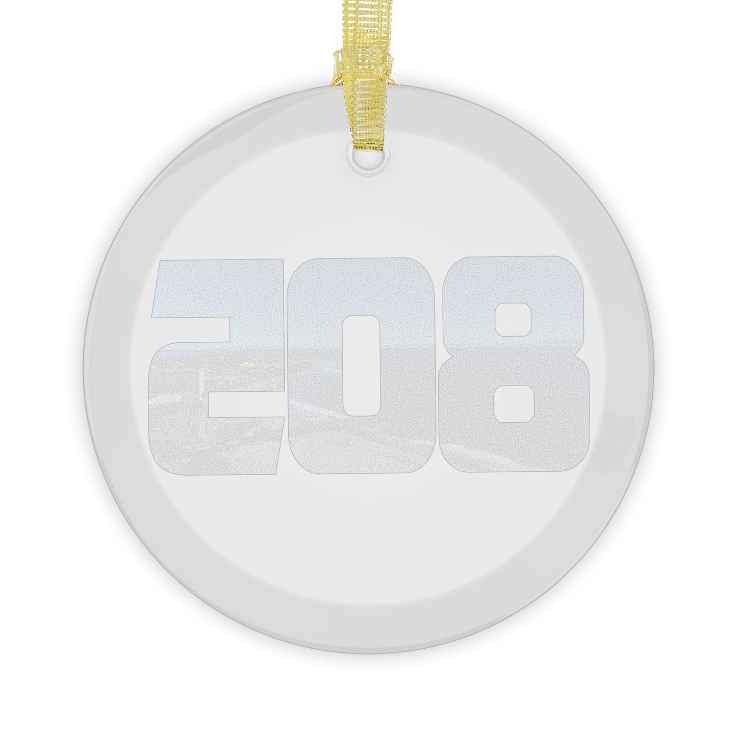 805 Blue Skies Glass Ornaments