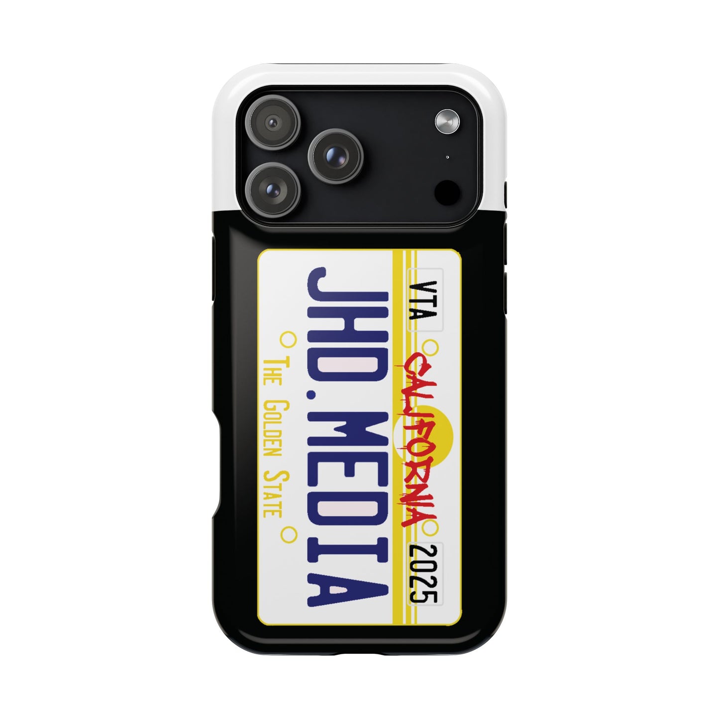 Magnetic Phone Case, Impact-Resistant Cover, Custom License Plate Design, Durable Protection for California Lovers, Unique Gift Idea