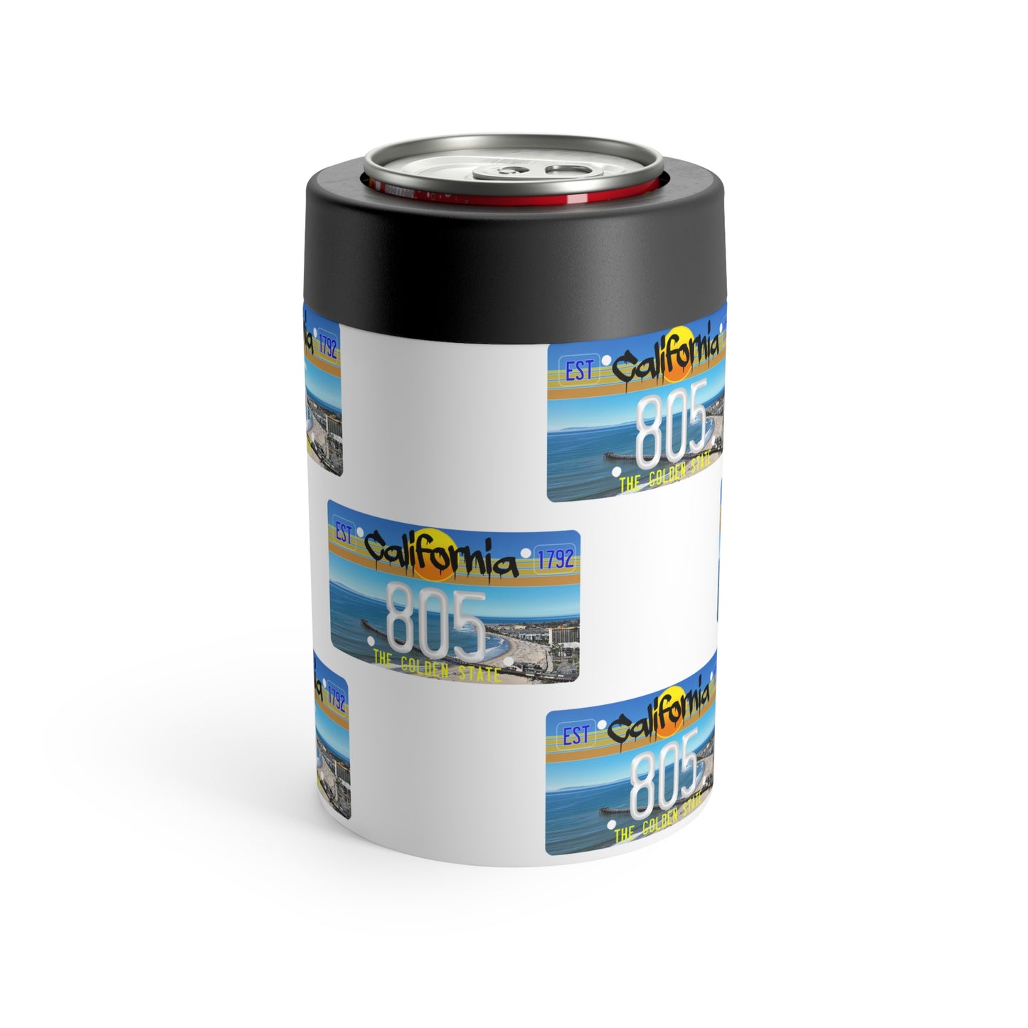 805 Blue Skies CA Plate Can Tumbler