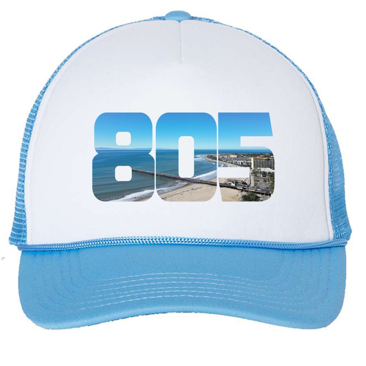 White/ Baby Blue - FRONT