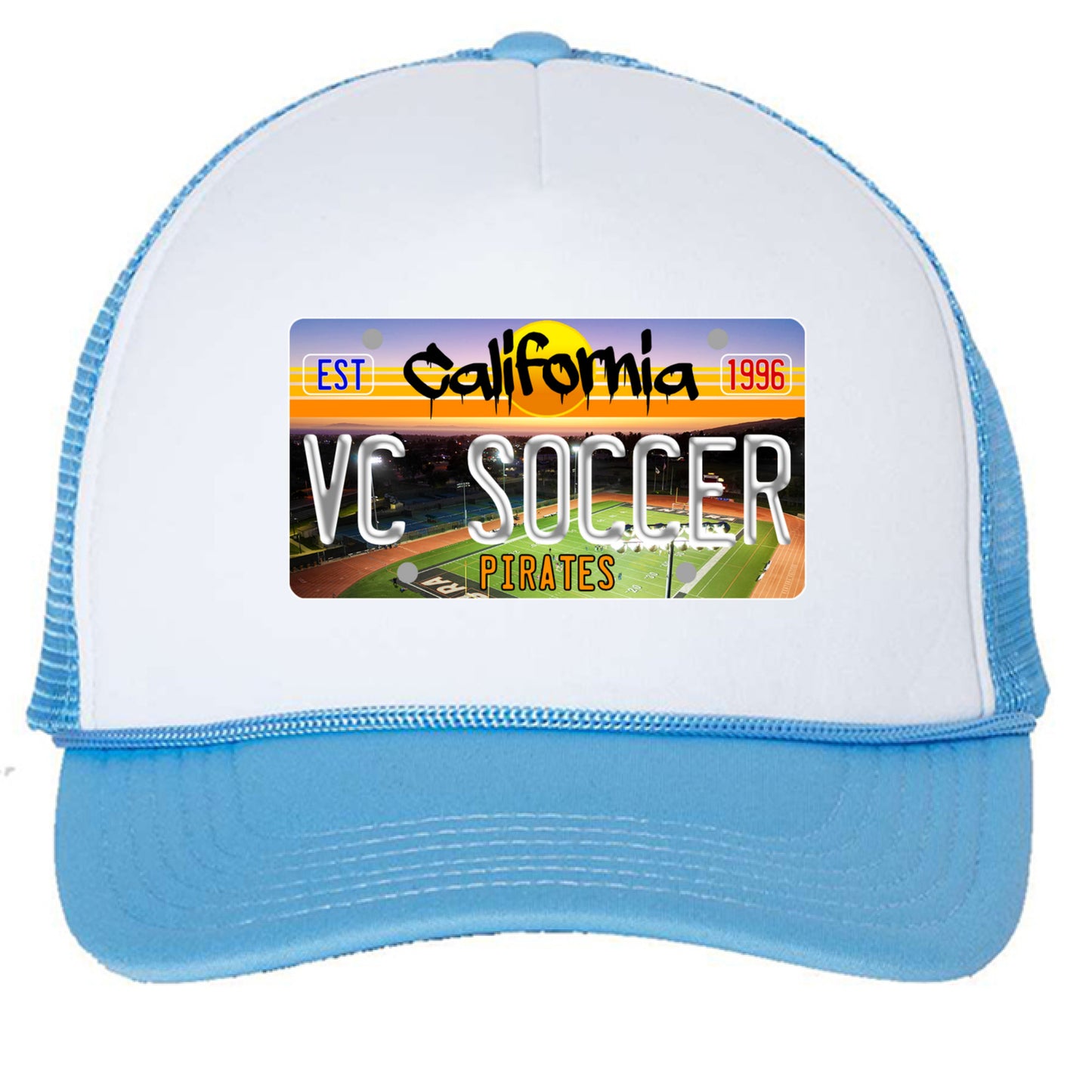 White/ Baby Blue - FRONT