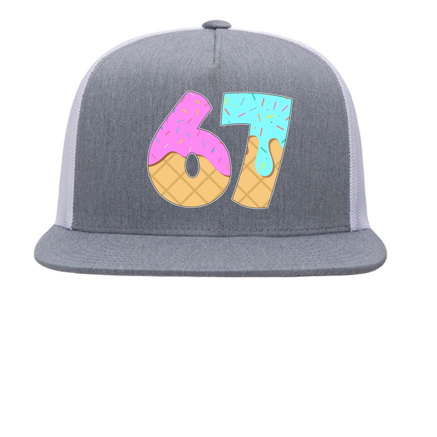 Heather/ White - FRONT