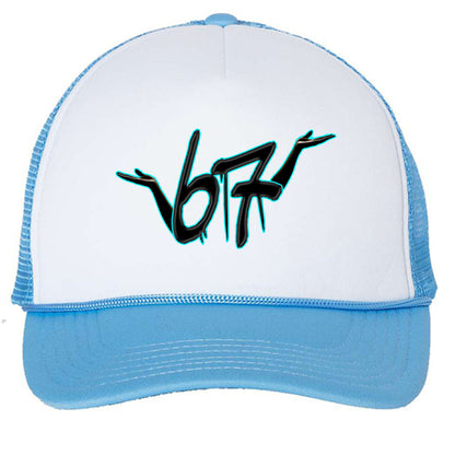 White/ Baby Blue - FRONT