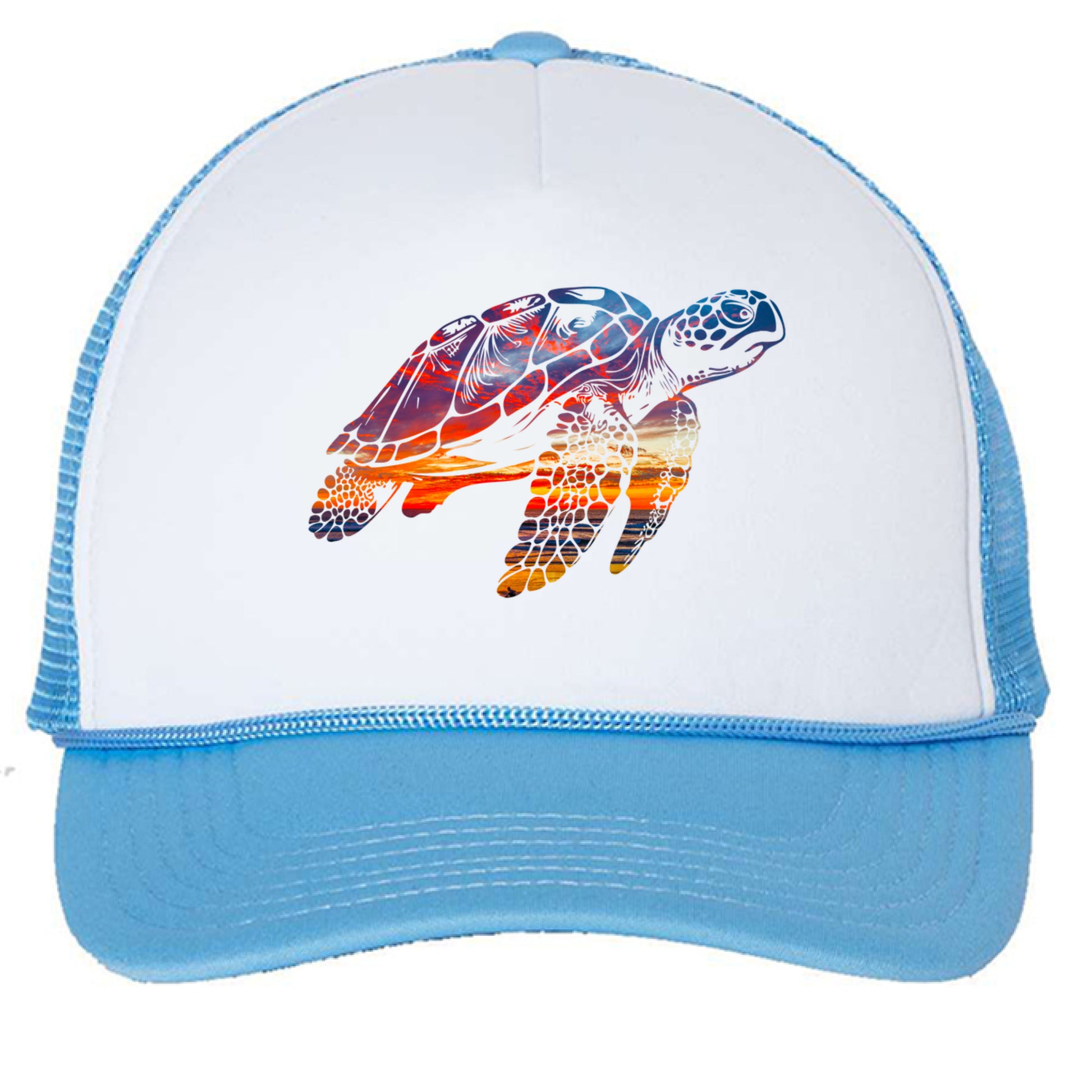 White/ Baby Blue - FRONT