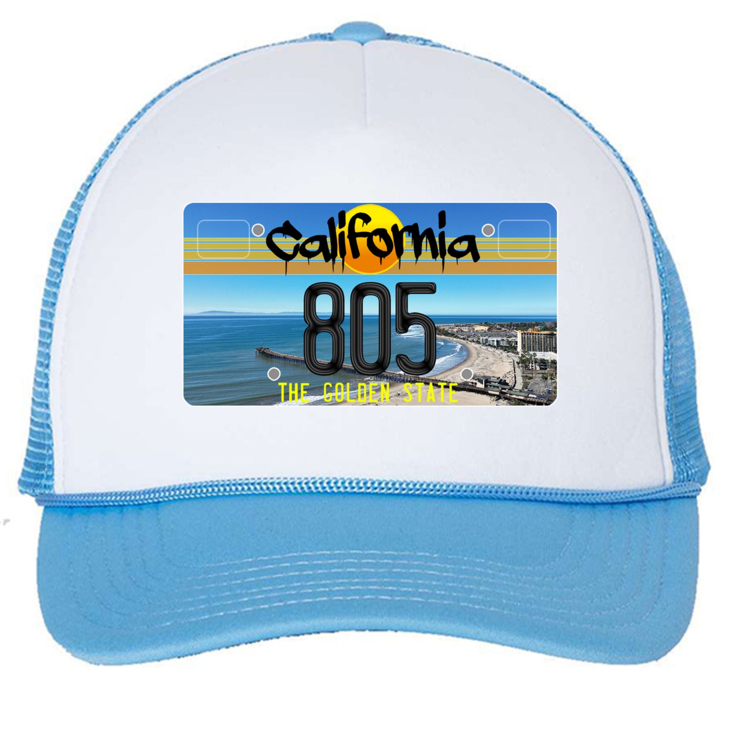 White/ Baby Blue - FRONT