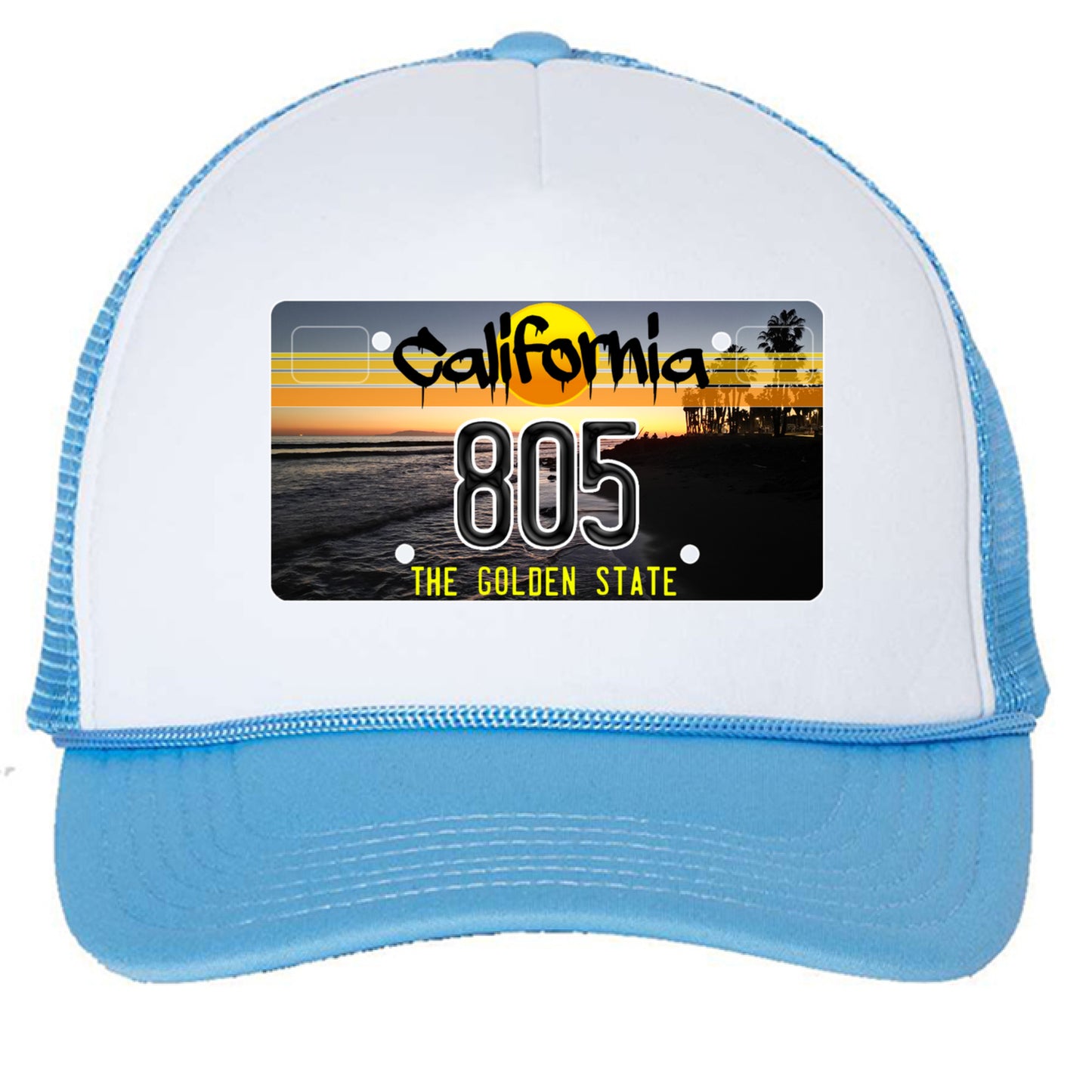 White/ Baby Blue - FRONT