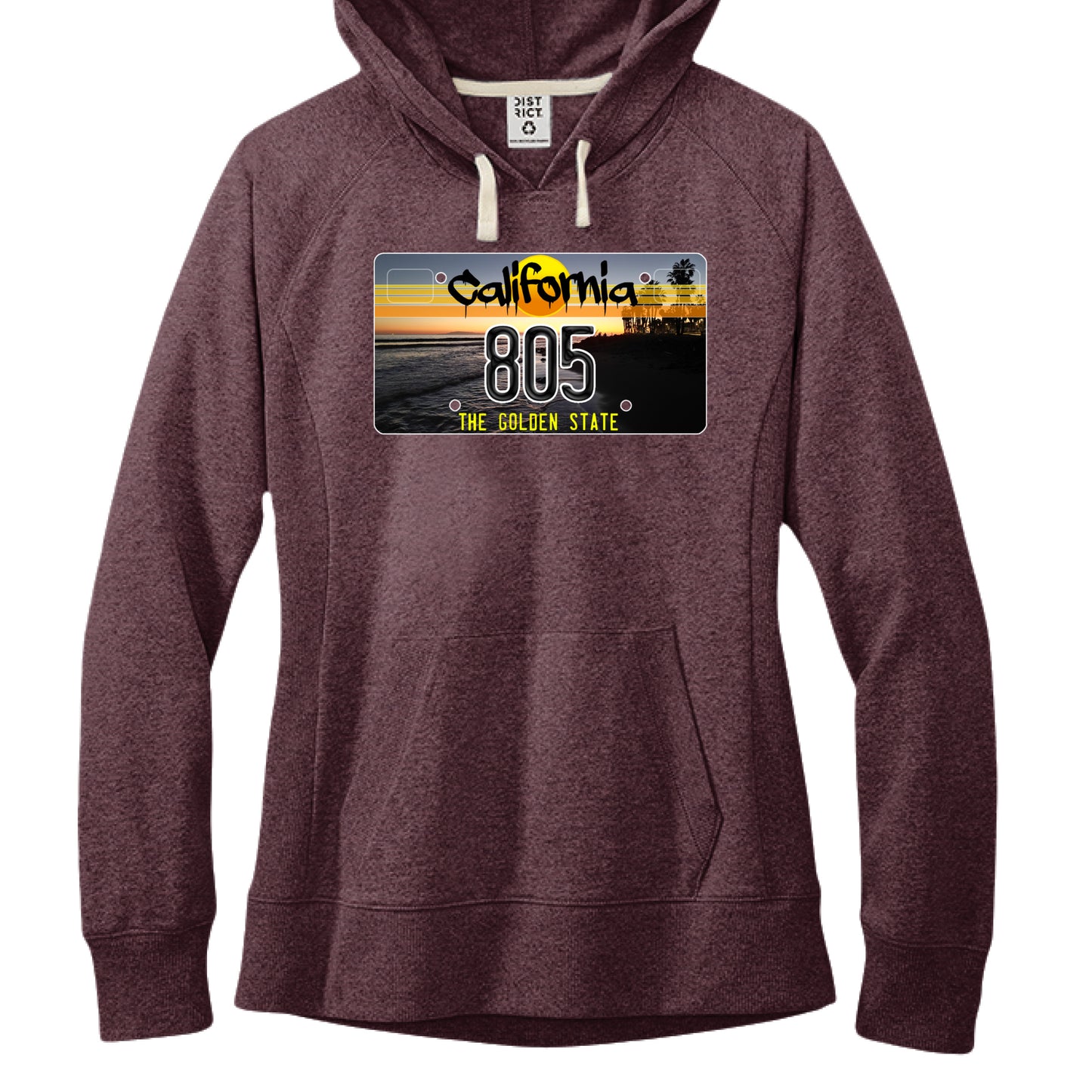 Maroon Heather - FRONT