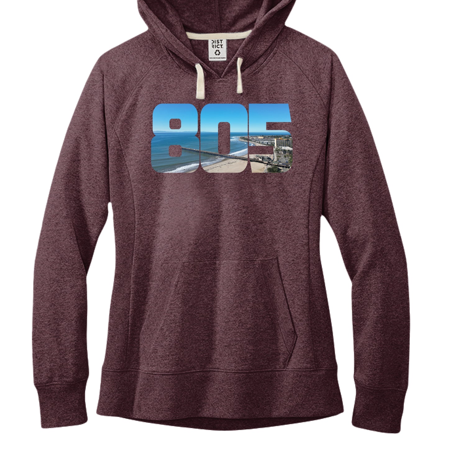 Maroon Heather - FRONT