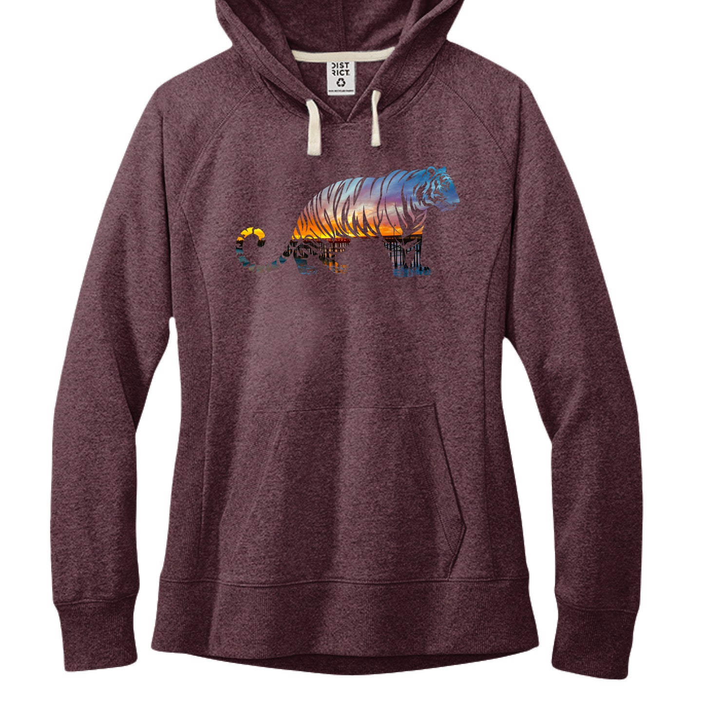 Maroon Heather - FRONT