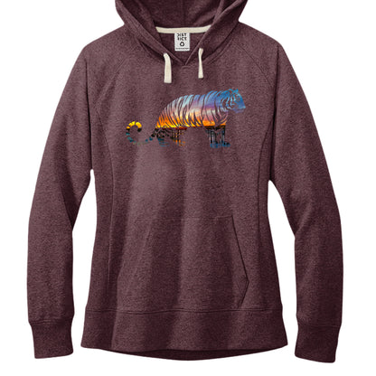 Maroon Heather - FRONT