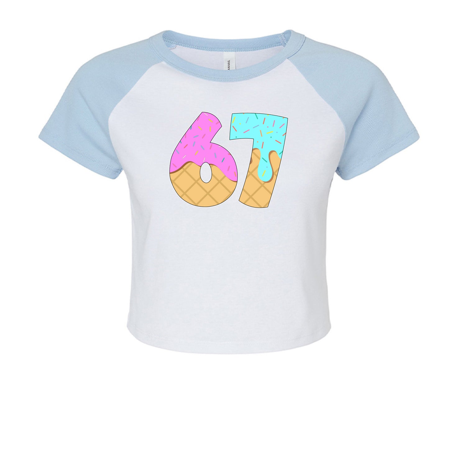 WHITE/ BABY BLUE - FRONT