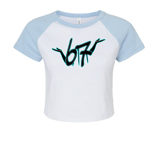 WHITE/ BABY BLUE - FRONT