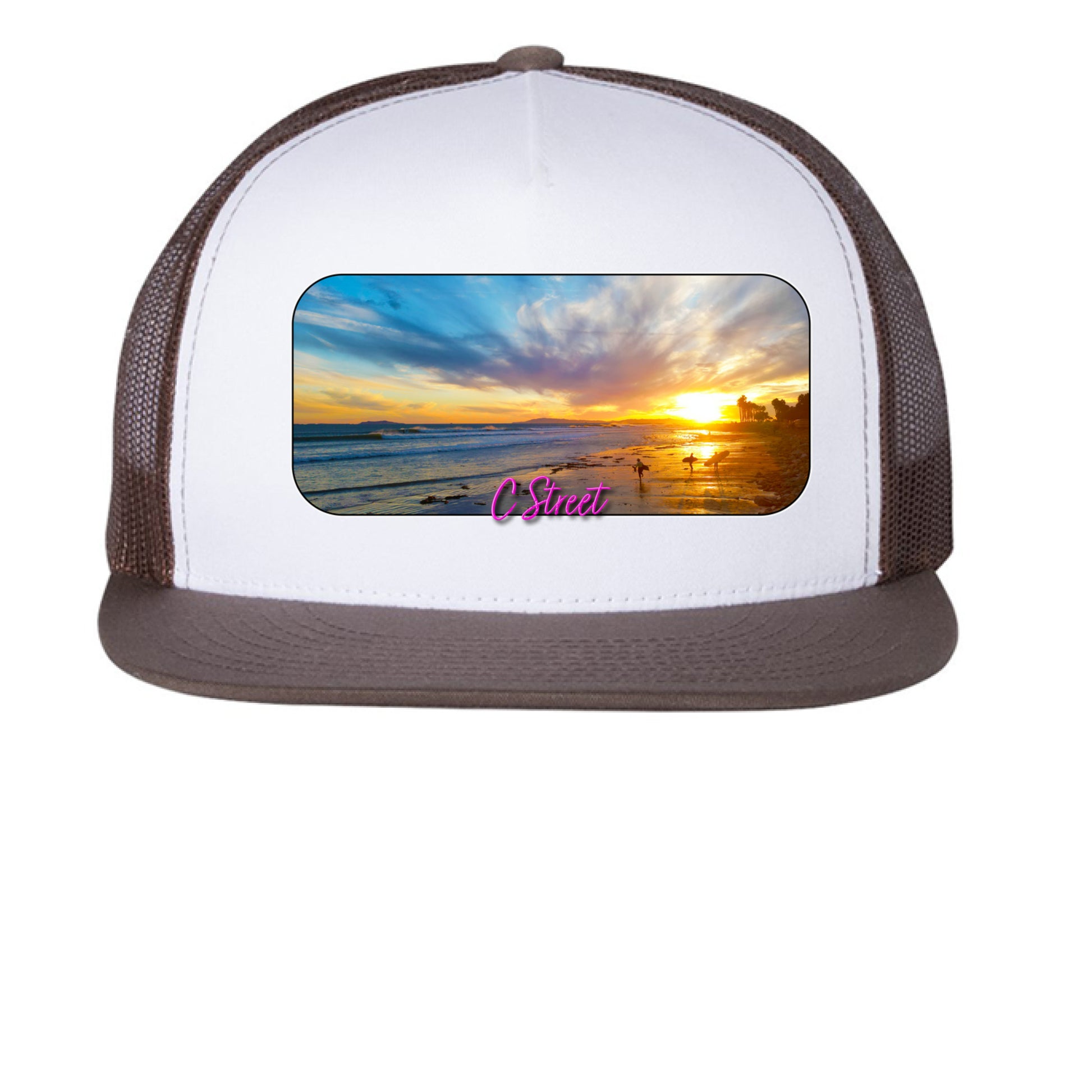 Brown/ White/ Brown - FRONT