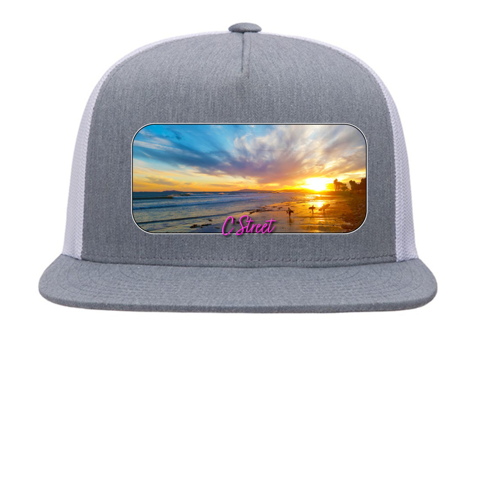 Heather/ White - FRONT