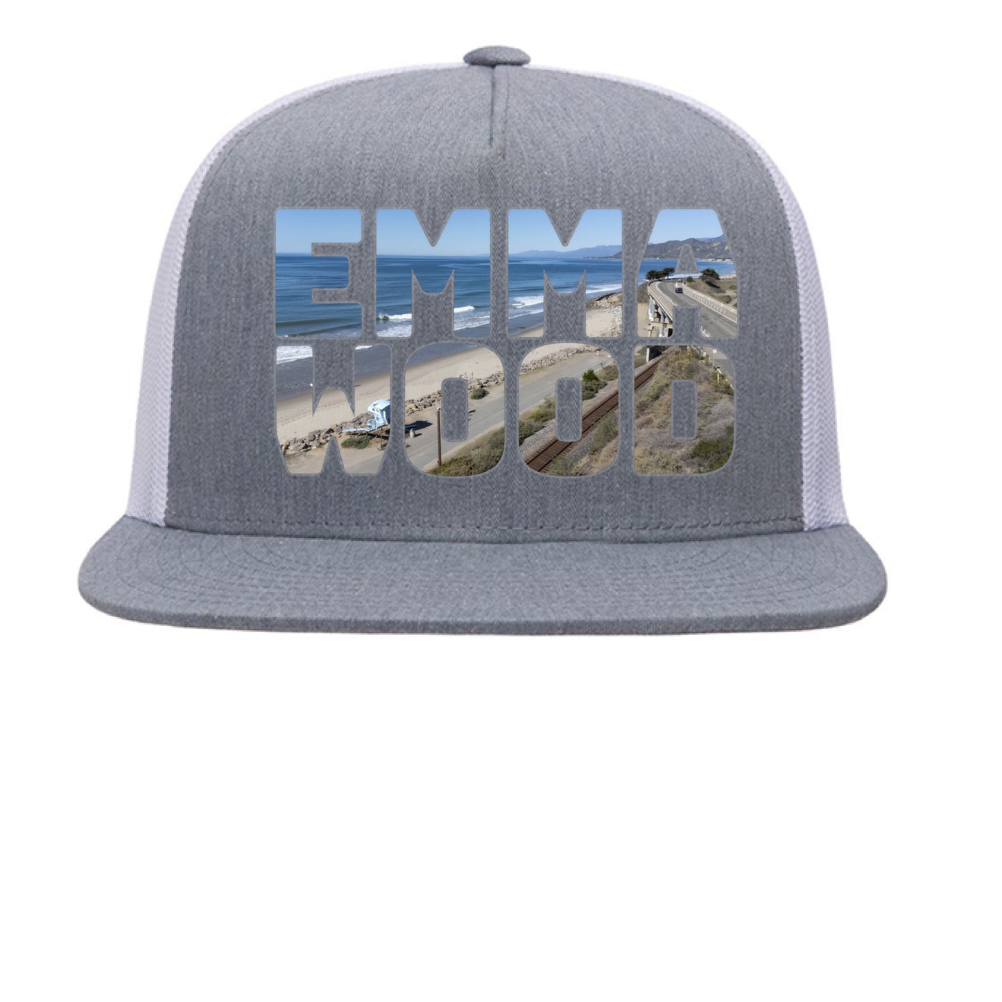 Heather/ White - FRONT