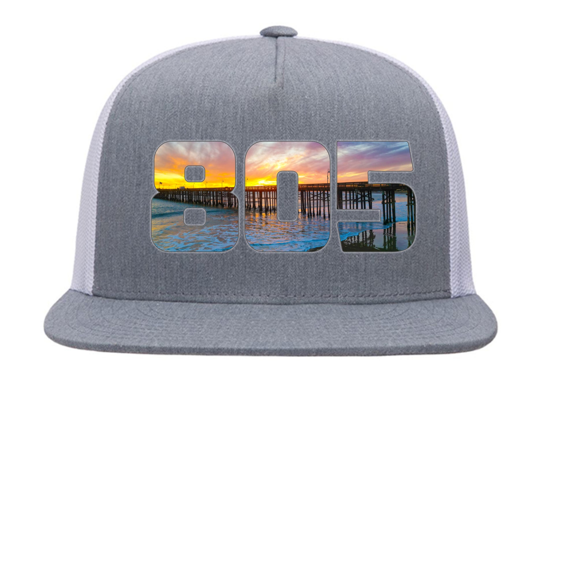 Heather/ White - FRONT