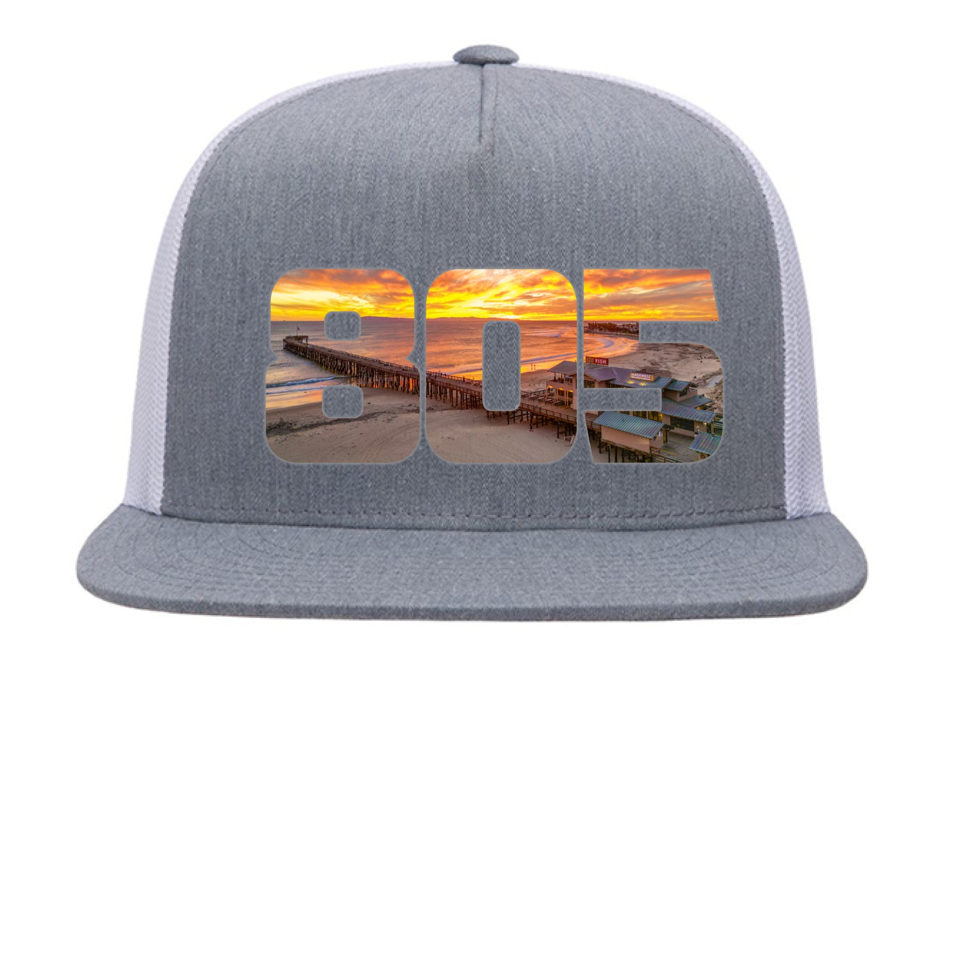 Heather/ White - FRONT