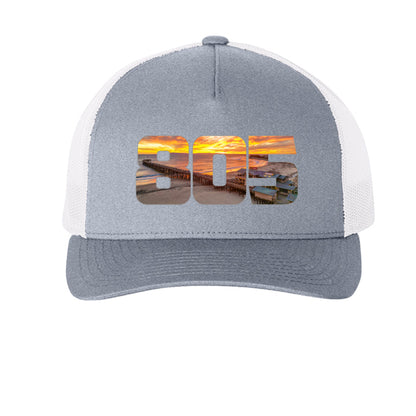 Heather/ White - FRONT