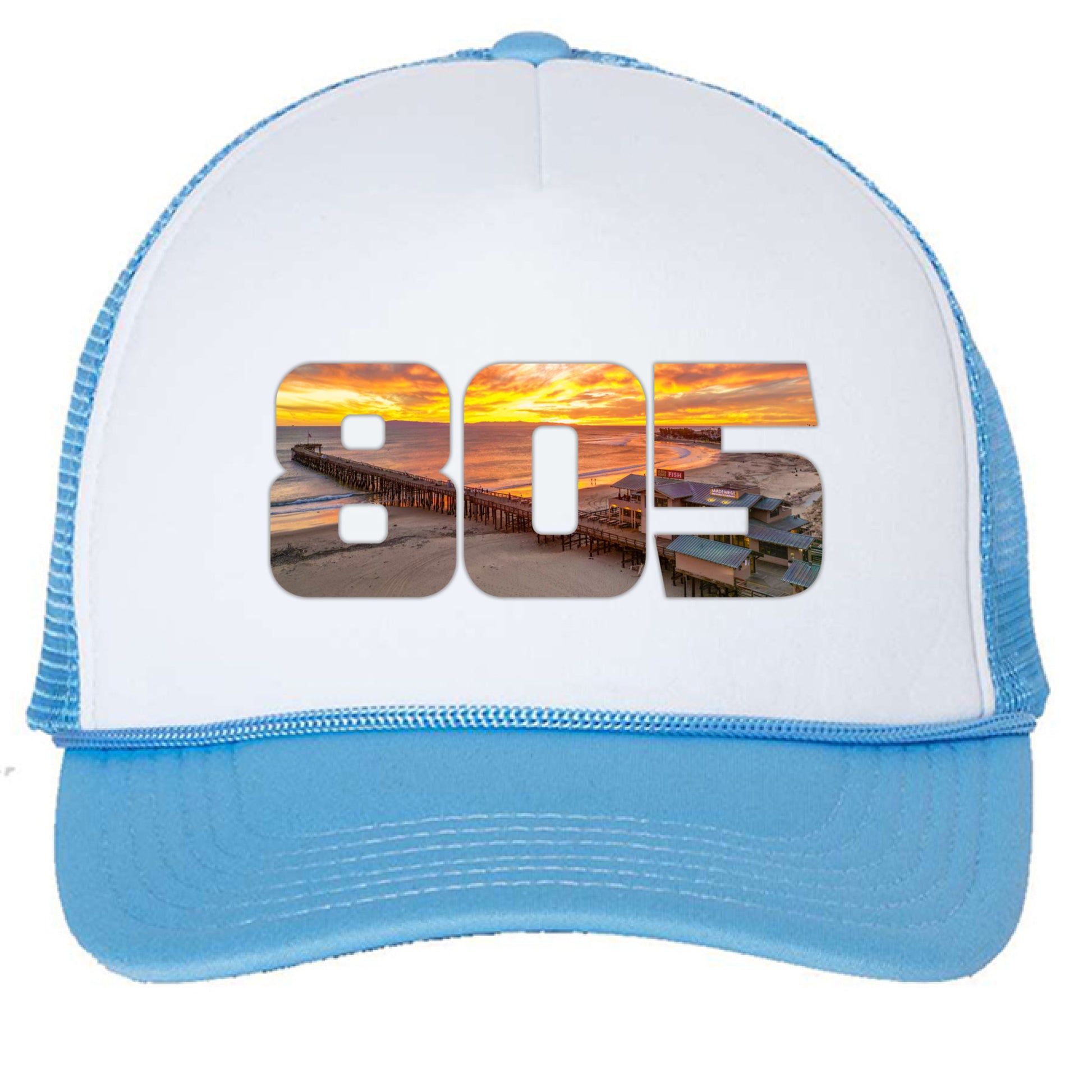 White/ Baby Blue - FRONT