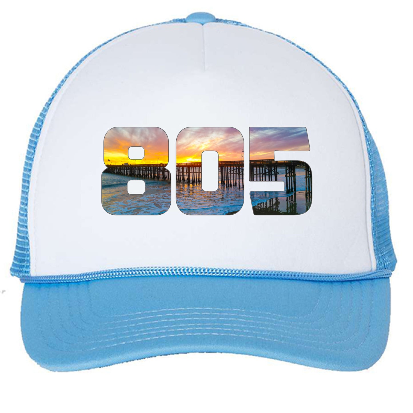 White/ Baby Blue - FRONT